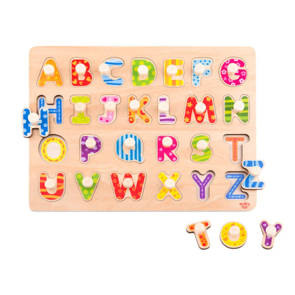 Introduce your child to the world of letters with the Alphabet Peg Puzzle. This engaging puzzle makes learning the alphabet an fun, interactive experience.