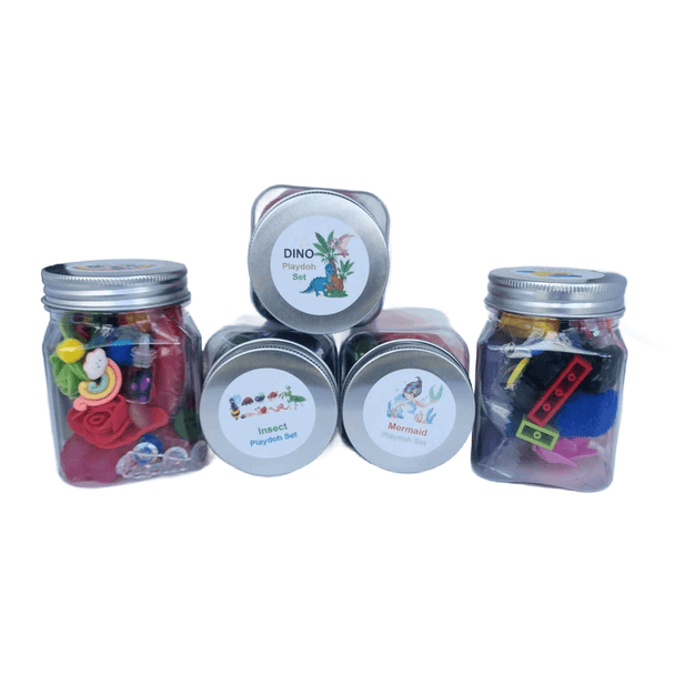 These cute little handmade Play Dough Play Sets are a convenient and portable way to entertain your little ones while you're on the go.