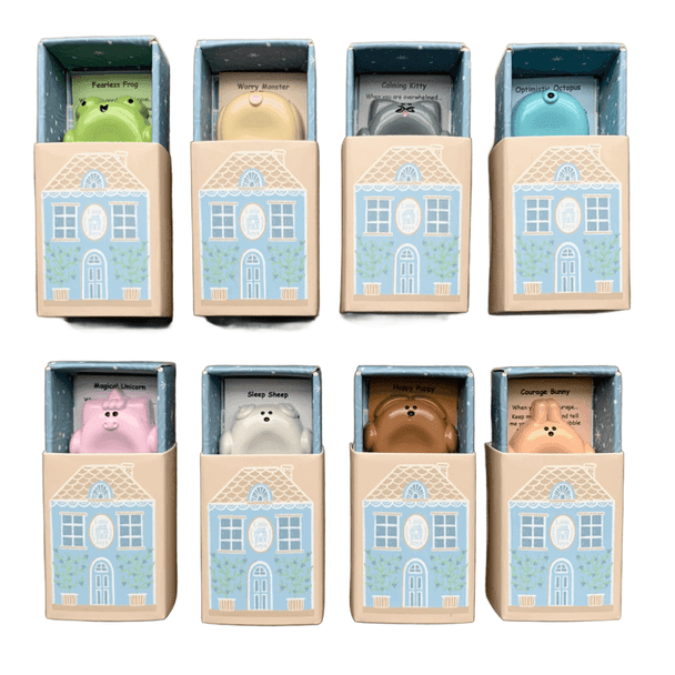 Each Little Joys Metal Worry Stone is designed by a teenage artist from NZ who is hoping to make a positive difference to people with mental health challenges.