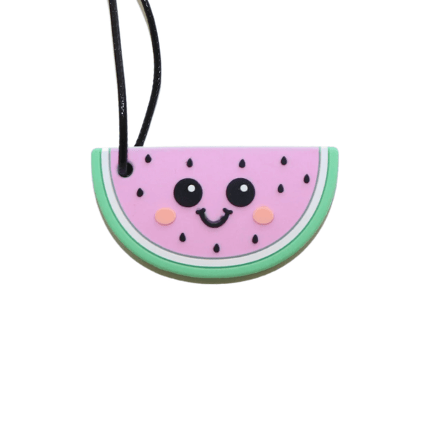 Shaped like a juicy watermelon slice, Jellystone Watermelon Pendant - Pastel offers a durable and delightful solution for children seeking oral stimulation.