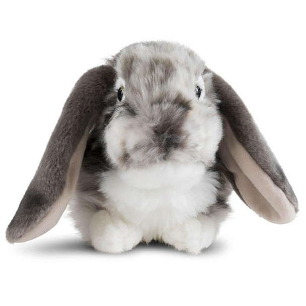 This Living Nature Grey Dutch Lop Ear Rabbit features premium fabrics that lend an incredibly realistic appearance and a super soft touch.