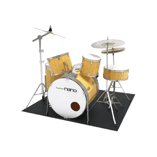 Unleash your inner drummer with the Paper Nano - Drum Set Paper Model. Perfect for experienced crafters and music enthusiasts, this model offers a unique and satisfying challenge.
