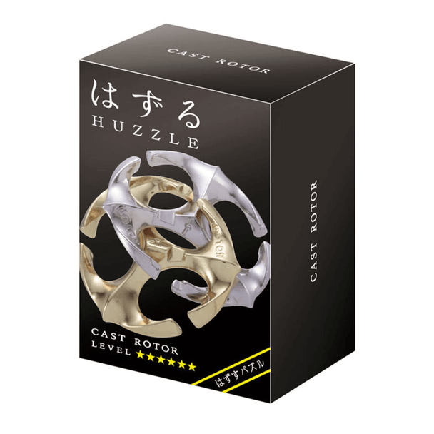 The Huzzle Cast Rotor is a beautifully designed and challenging puzzle wtih numerous possible solutions that will captivate even the most experienced puzzlers.