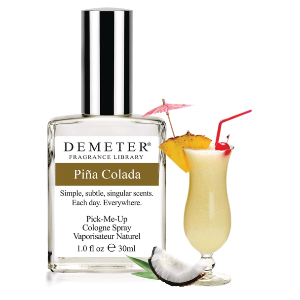Demeter Pina Colada Fragrance is designed to transport you to a sun-drenched beach with its delightful blend of creamy coconut, fresh pineapple, and light rum.