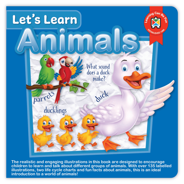 The Let's Learn Animals Book is an exciting and educational tool designed to introduce young children to the fascinating world of animals.