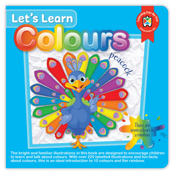 The Let's Learn Colours Book is a vibrant and engaging tool designed to introduce young children to the world of colours.