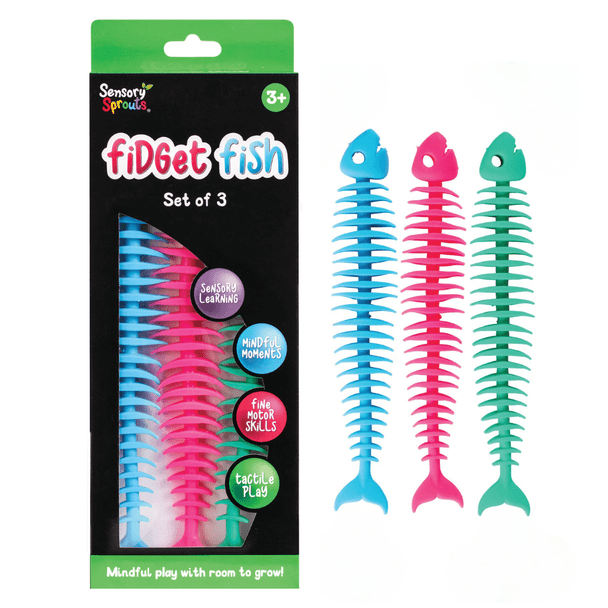 Dive into a sea of fun and fidgeting with the Sensory Sprouts Fidget Fish - the perfect sensory toy for any occasion!