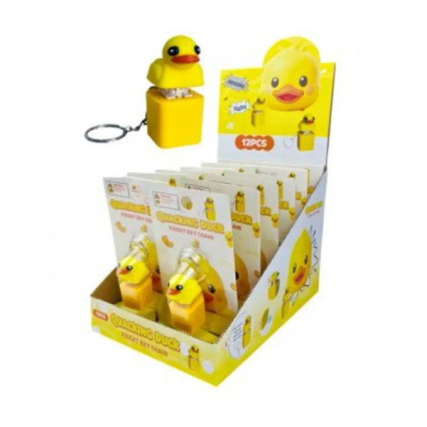 The Quacker Duck Fidget Keychain delivers quick, playful sensory feedback you can take anywhere - bags, zips, keys or a lanyard