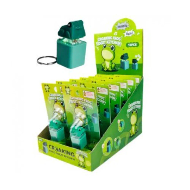 The Croaking Frog Fidget Keychain delivers quick, playful sensory feedback you can take anywhere - bags, zips, keys or a lanyard