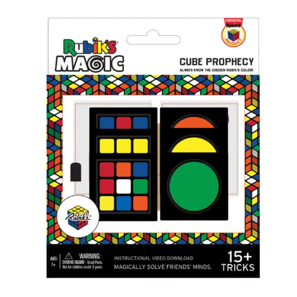 With Rubik’s Magic: Cube Prophecy kids can “read” their friends’ minds and predict the chosen Rubik’s colour - again and again.