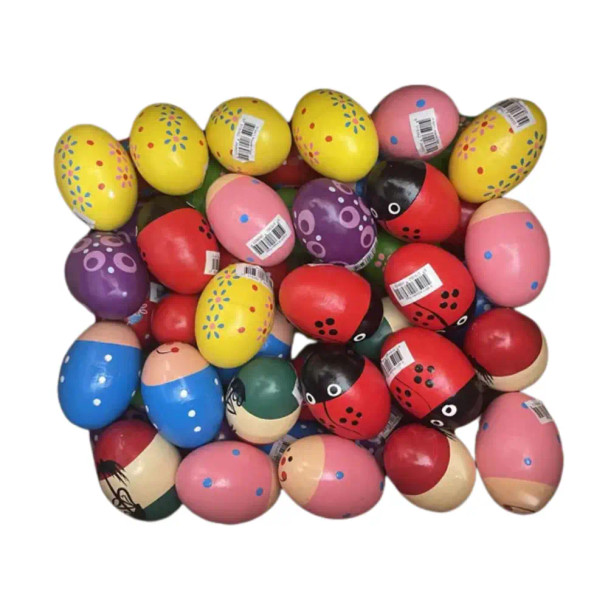 The Musical Wooden Egg Shaker is a wonderful first instrument that encourages children to explore rhythm, movement, and creativity through music.