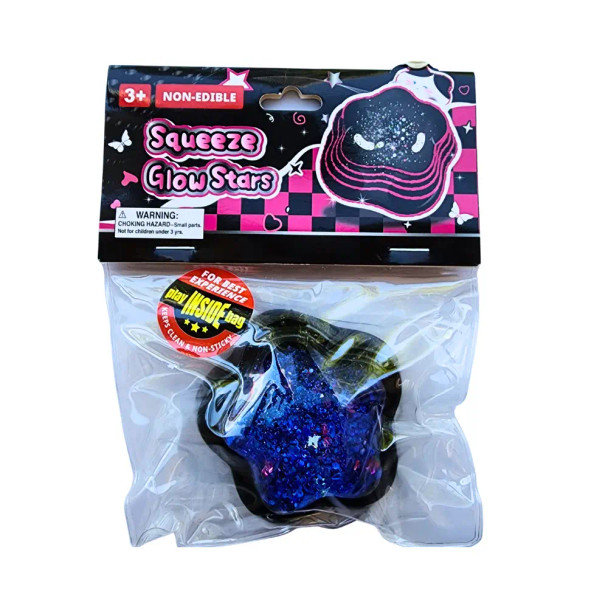 Simple, sparkly, and incredibly satisfying — the Squeeze Glow Star is a go-to for anyone who loves a good squish.