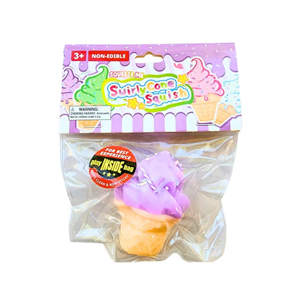 Sweet, colourful, and satisfyingly soft, the Swirly Cone Squishy is a fun, ice cream-inspired fidget designed for calming squeezes and sensory play.