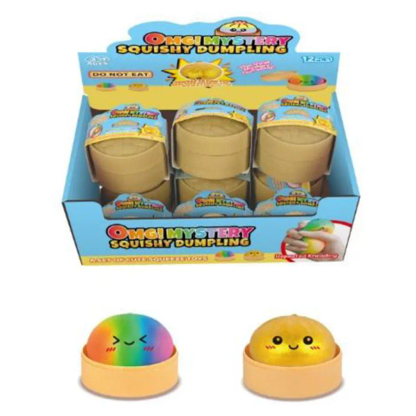 Give your Squishy Multi-Colour Mystery Dumpling a squeeze and enjoy the satisfying soft texture that makes these dumplings so hard to put down.