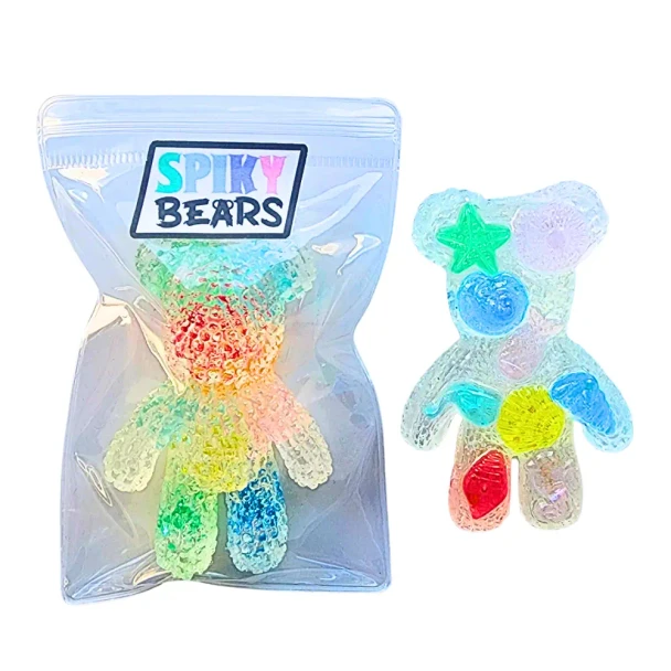 Handmade Spiky Bears - Sparkle Sea sensory fidget from Sensory Oasis for Kids, featuring textured resin and colourful ocean-inspired tactile details.
