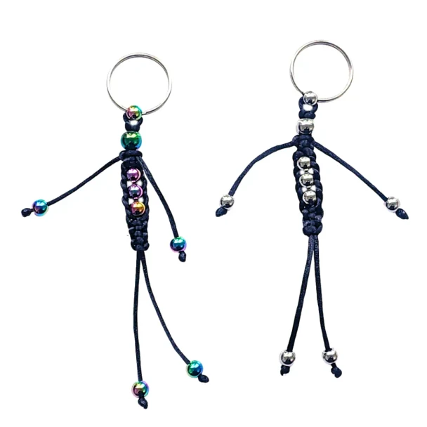 Handmade in Australia, the Cosmic Metal Fidgets - Fidget Buddy features smooth metal beads, flexible cords and a keyring attachment for fidgeting fun on the go.