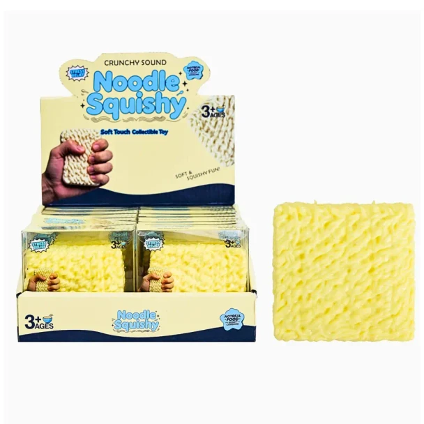 Squeeze, crunch and fidget with these quirky Squishy Crunchy Noodles. Soft, textured and satisfyingly crunchy for sensory play, busy hands and stress relief.