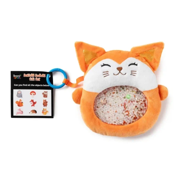 Sensory Seekers I-Spy Bag - Fifi Fox has a bead-filled sensory window and seek-and-find activity card for calming, concentration and screen-free sensory play.