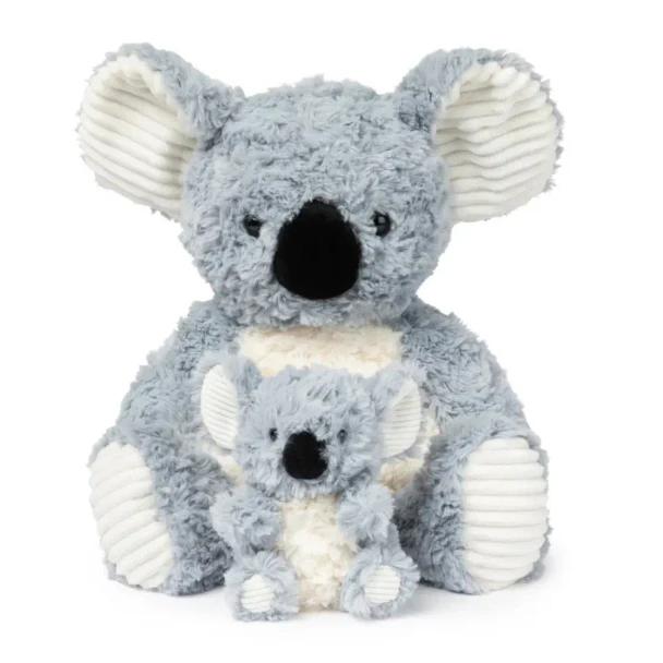Mini & Me Weighted Plush - Koala Cuddles includes a 1.8 kg weighted koala and mini companion, with soft plush and ribbed textures for calming, cuddles and sensory comfort.
