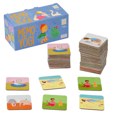 Mémo Yoga Yogi Fun Y003 – Jeu De Cartes éducatif Pour Enfants Dès 3 Ans, 36 Cartes 5x5 Cm