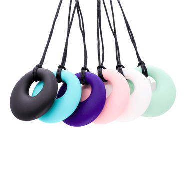 Round Pendant Adult Chew Necklace - Sensory Oasis for Kids