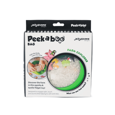 Jellystone Designs - Peekaboo Tactile Sensory Bag - Farm - 18 months+