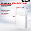 AquaEl Ultrascape 60 with Leddy Slim Snow (Tank, Light, Cabinet)