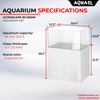 AquaEl  Ultrascape 90 with Leddy Slim Snow (Tank, Light, Cabinet)