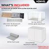 AquaEl Ultrascape 90 with Ultra Slim Snow (Tank, Light, Cabinet)
