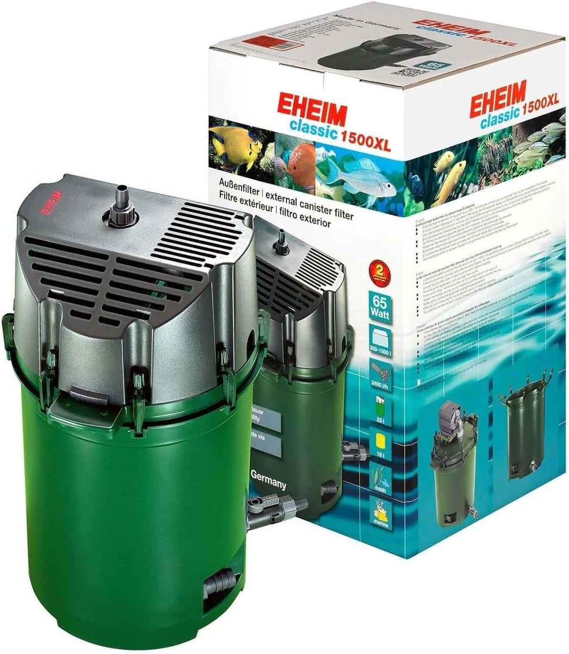 Eheim Classic 1500 XL External Filter plus Double Taps
