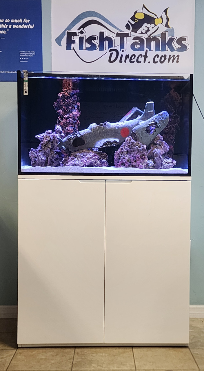 Eshopps Mariner 70 Rimless Aquarium w/ Stand 70 Gal White