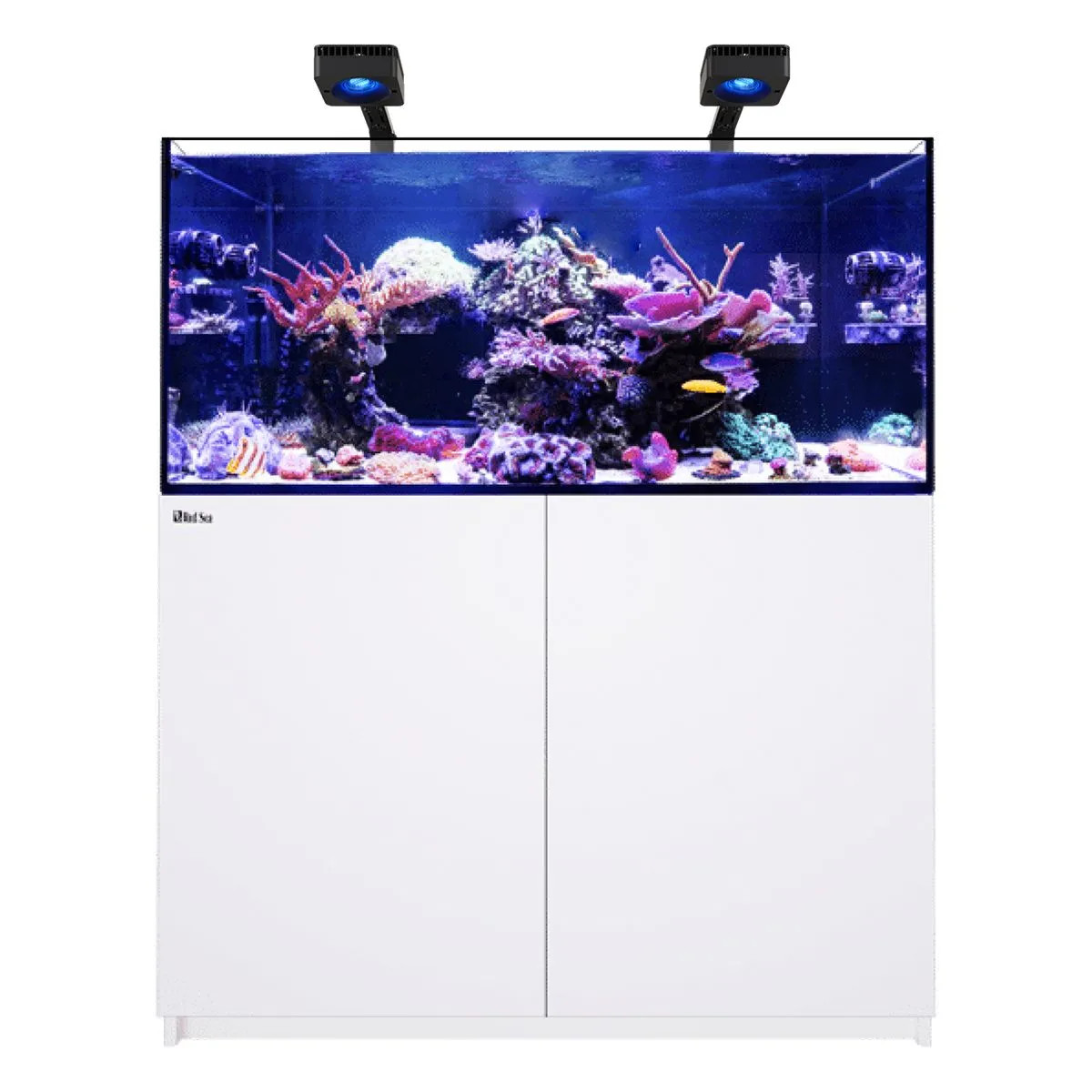 r レッドシーREEFER 350 大型オーバーフロー水槽 ホワイト Red Sea REEFER 350 G3 Deluxe White (incl. 2 X RL115 & arms)