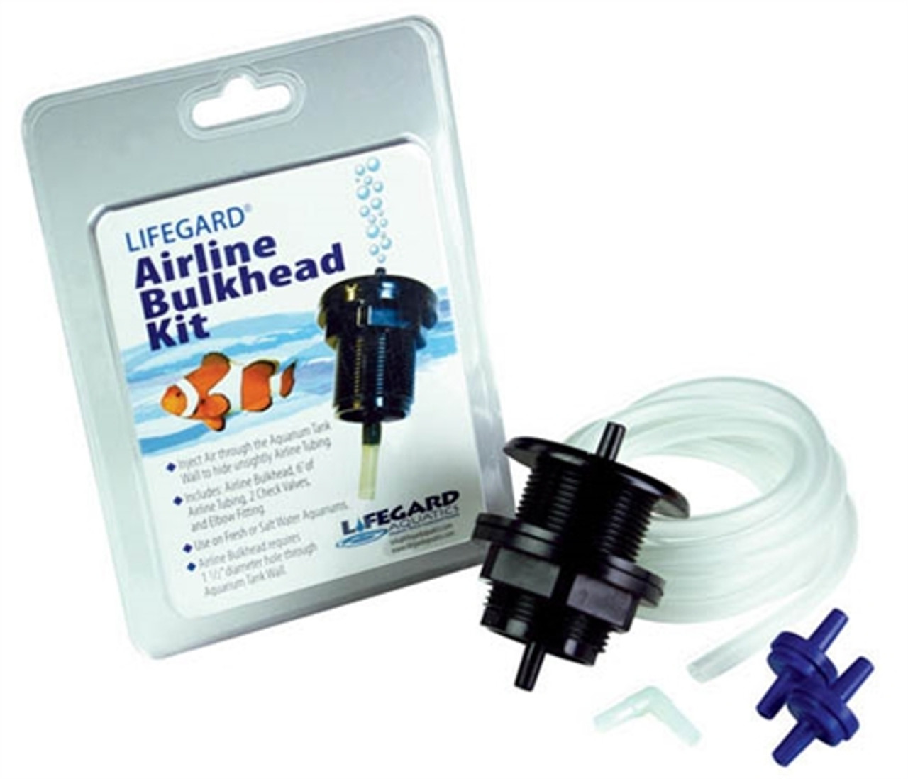1 Slip Bulkhead Kit Assembly - Lifegard Aquatics