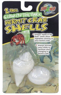 Zoomed Hermit Crab Glow in the Dark Shells 2 Pack