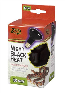 Zilla Night Black Light Incandescent Spot Basking Bulb 50 Watt