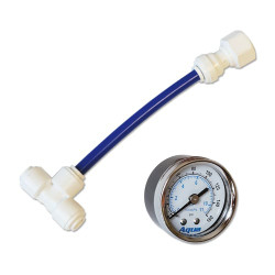 AquaFX Add-On Pressure Gauge Kit Liquid Filled