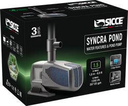 Sicce SyncraPond 1.5 Pond Pump with Fountain 357gph