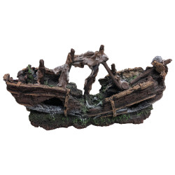R&J Aquatics Sunken Pirate Ship Ornament Medium