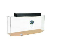 Clear-for-Life Flat Back Hexagon 60"L x 18"W x 20"H 100 Gallon Aquarium