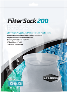 Seachem Filter Sock 200 micron Welded 7" x 16"