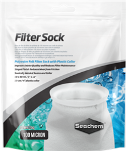 Seachem Filter Sock 100 Micron Welded 4"x12"