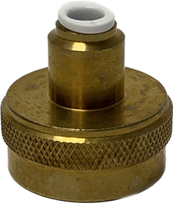 RO Brass Garden Hose Adapter 1/4" Tube