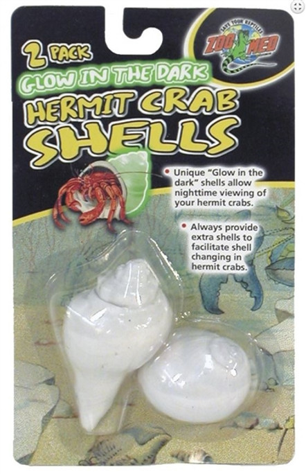 Zoomed Hermit Crab Glow in the Dark Shells 2 Pack