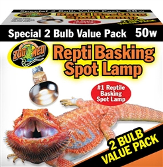 Zoo Med Repti Basking Spot Lamp Value Pack (2 pack) 50 Watt