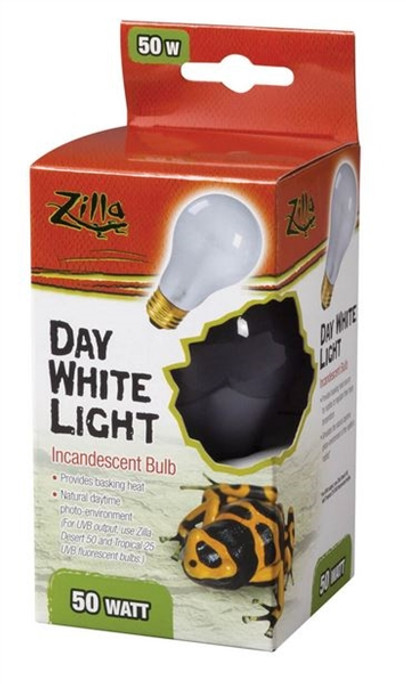 Zilla Day White Light Incandescent Bulb 50 Watt