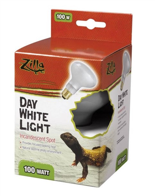 Zilla Day White Light Incandescent Spot Basking Bulb 100 Watt