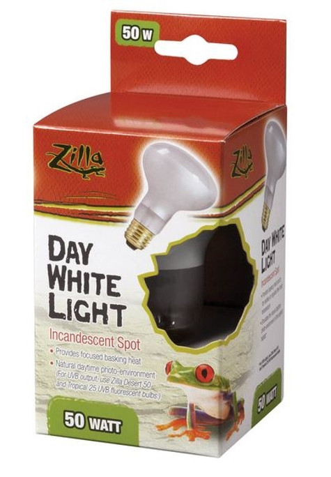 Zilla Day White Light Incandescent Spot Basking Bulb 50 Watt