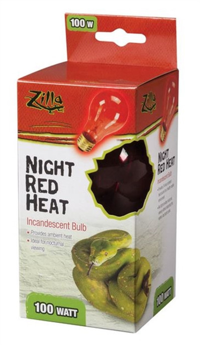 Zilla Night Red Heat Incandescent Bulb 100 Watt