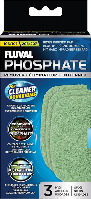 Hagen Fluval Phosphate Remover Pad 106/107 and 206/207 3 pk