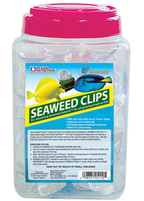 Ocean Nutrition Feeding Frenzy Seaweed Clips 36 Count Jar